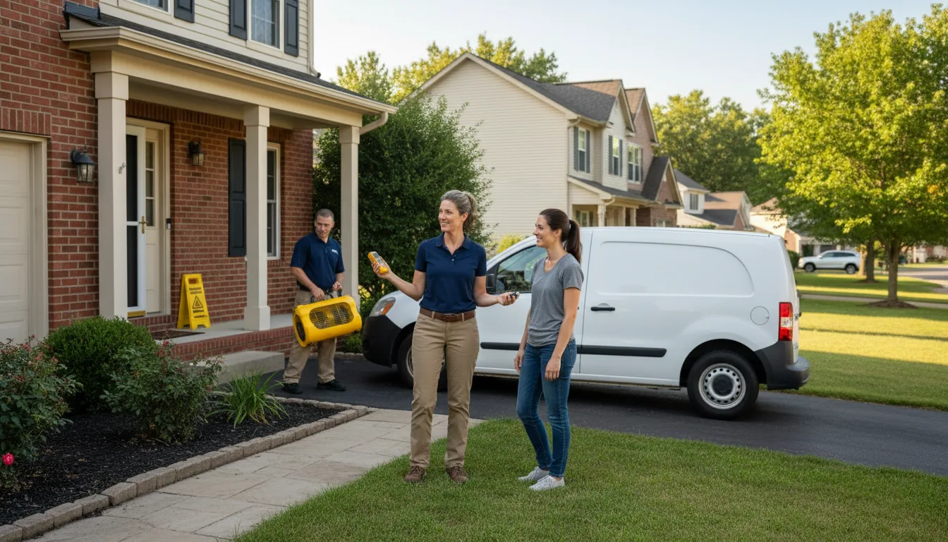 Water restoration image for Dehumidification And Cleanup Services in Millville, MA